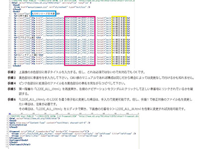 シチズンマシナリーのWebマニュアルに関する画像です